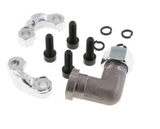 Coude 1/2'' SAE Bride 3000 PSI Acier avec 15L (M22x1.5) ISO 6162-1