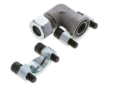 3/4'' Elbow SAE Flange 3000 PSI Steel with 18L (M26x1.5) ISO 6162-1