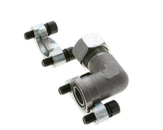 Coude 3/4'' SAE Bride 3000 PSI Acier avec 22L (M30x2) ISO 6162-1