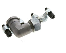 Coude 3/4'' SAE Bride 3000 PSI Acier avec 22L (M30x2) ISO 6162-1