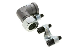 Coude 3/4'' SAE Bride 3000 PSI Acier avec 22L (M30x2) ISO 6162-1