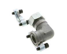 1-1/4'' Coude SAE Bride 3000 PSI Acier avec 35L (M45x2) ISO 6162-1