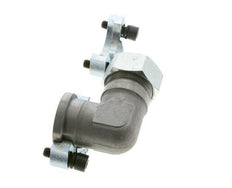 1-1/4'' Coude SAE Bride 3000 PSI Acier avec 35L (M45x2) ISO 6162-1