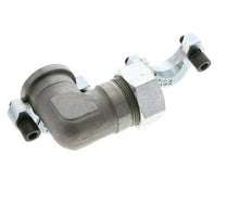 1-1/4'' Coude SAE Bride 3000 PSI Acier avec 35L (M45x2) ISO 6162-1