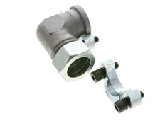 1-1/4'' Coude SAE Bride 3000 PSI Acier avec 35L (M45x2) ISO 6162-1