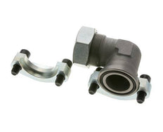 Coude 1-1/2'' Bride SAE 3000 PSI Acier avec 42L (M52x2) ISO 6162-1