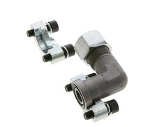 Coude 1/2'' Bride SAE 3000 PSI Acier avec 16S (M24x1.5) ISO 6162-1