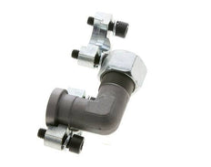 Coude 1/2'' Bride SAE 3000 PSI Acier avec 16S (M24x1.5) ISO 6162-1