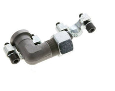 Coude 1/2'' Bride SAE 3000 PSI Acier avec 16S (M24x1.5) ISO 6162-1