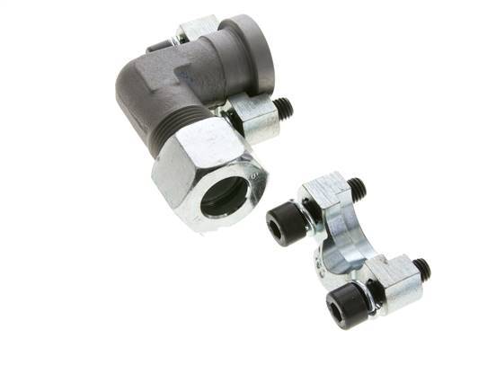 Coude 1/2'' Bride SAE 3000 PSI Acier avec 16S (M24x1.5) ISO 6162-1