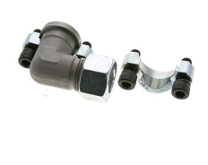 Coude 3/4'' Bride SAE 3000 PSI Acier avec 20S (M30x2) ISO 6162-1