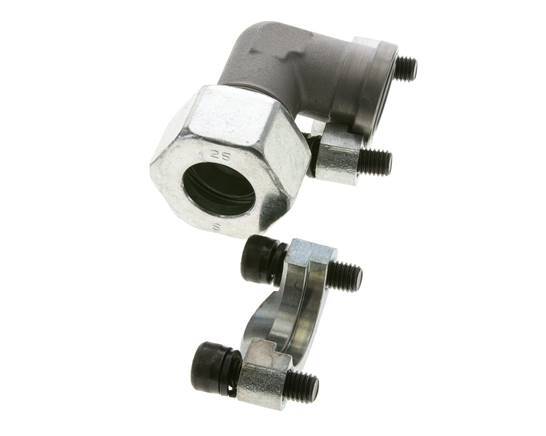 Coude 3/4'' Bride SAE 3000 PSI Acier avec 25S (M36x2) ISO 6162-1