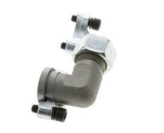 Coude 1'' Bride SAE 3000 PSI Acier avec 25S (M36x2) ISO 6162-1