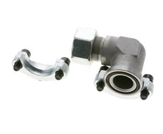 1-1/4'' Coude SAE Bride 3000 PSI Acier avec 25S (M36x2) ISO 6162-1