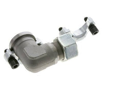 1-1/4'' Coude SAE Bride 3000 PSI Acier avec 25S (M36x2) ISO 6162-1
