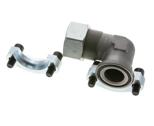 Coude 1-1/2'' Bride SAE 3000 PSI Acier avec 38S (M52x2) ISO 6162-1