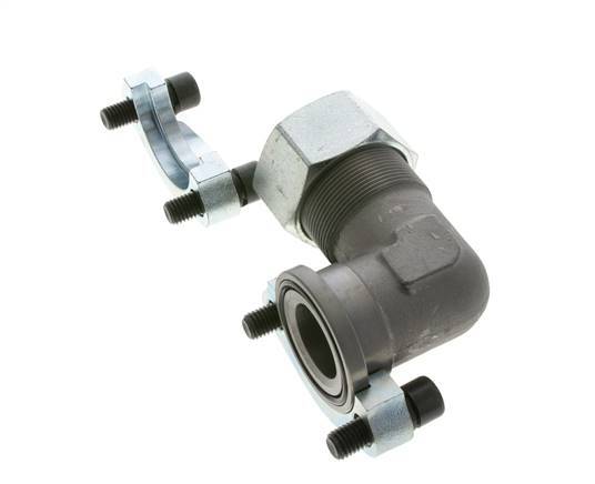 Coude 1-1/2'' Bride SAE 3000 PSI Acier avec 38S (M52x2) ISO 6162-1