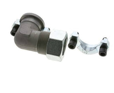 Coude 1-1/2'' Bride SAE 3000 PSI Acier avec 38S (M52x2) ISO 6162-1