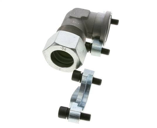Coude 1-1/2'' Bride SAE 3000 PSI Acier avec 38S (M52x2) ISO 6162-1