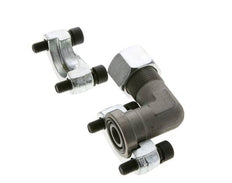 Coude 1/2'' Bride SAE 6000 PSI Acier avec 16S (M24x1.5) ISO 6162-2