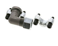 Coude 1/2'' Bride SAE 6000 PSI Acier avec 16S (M24x1.5) ISO 6162-2