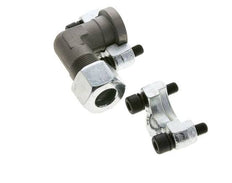 Coude 1/2'' Bride SAE 6000 PSI Acier avec 16S (M24x1.5) ISO 6162-2