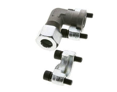 Coude 1/2'' Bride SAE 6000 PSI Acier avec 16S (M24x1.5) ISO 6162-2