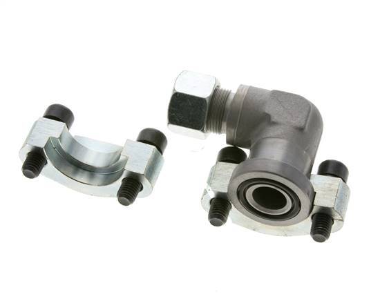 Coude 3/4'' Bride SAE 6000 PSI Acier avec 16S (M24x1.5) ISO 6162-2