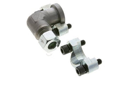 Coude 3/4'' Bride SAE 6000 PSI Acier avec 16S (M24x1.5) ISO 6162-2