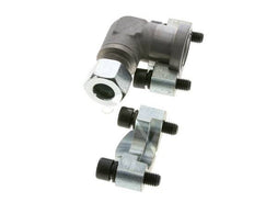 Coude 3/4'' Bride SAE 6000 PSI Acier avec 16S (M24x1.5) ISO 6162-2