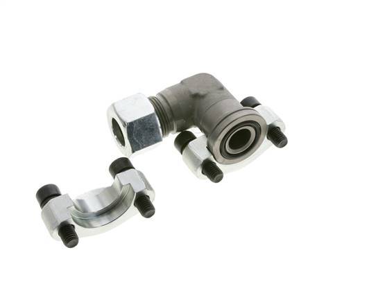 Coude 3/4'' Bride SAE 6000 PSI Acier avec 20S (M30x2) ISO 6162-2