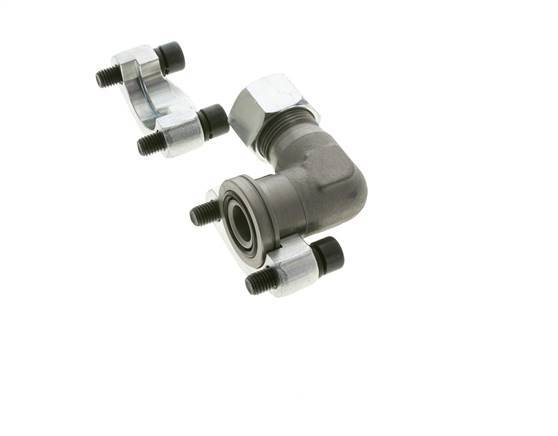 Coude 3/4'' Bride SAE 6000 PSI Acier avec 20S (M30x2) ISO 6162-2