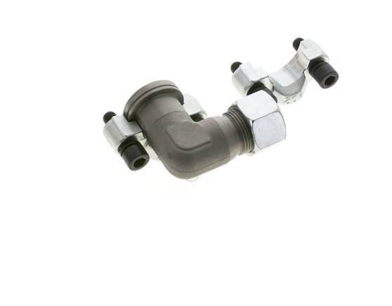 Coude 3/4'' Bride SAE 6000 PSI Acier avec 20S (M30x2) ISO 6162-2