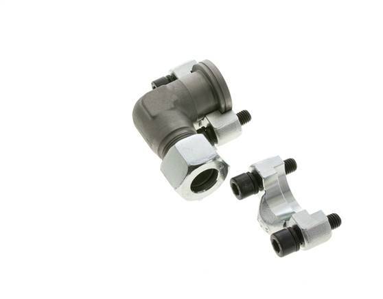 Coude 3/4'' Bride SAE 6000 PSI Acier avec 20S (M30x2) ISO 6162-2