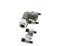 Coude 3/4'' Bride SAE 6000 PSI Acier avec 20S (M30x2) ISO 6162-2