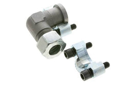 Coude 1'' Bride SAE 6000 PSI Acier avec 25S (M36x2) ISO 6162-2