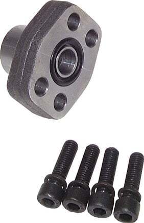 Bride SAE 2-1/2'' 3000 PSI en acier ordinaire avec filetage femelle G2'' ISO 6162-1