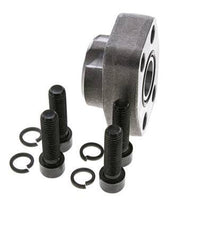 Bride SAE 1'' 6000 PSI en acier ordinaire avec filetage femelle G1'' ISO 6162-2