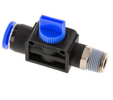 3/2-Way Shut-Off Hand Valve 12 mm - R3/8'' Plastic/Brass Tube-side venting
