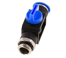 Vanne manuelle d'arrêt à 3/2 voies 12 mm - G3/8'' plastique/laiton Ventilation côté tube