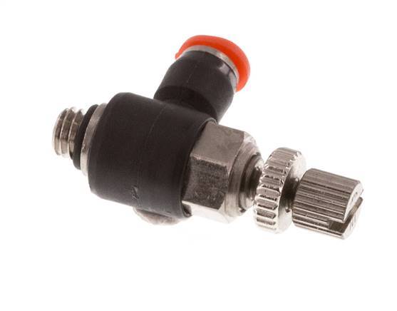 Coude d'entrée pour silencieux 3 mm - M5 laiton/PBT
