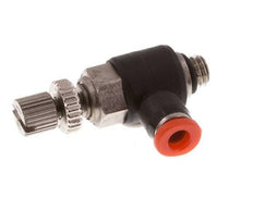 Coude d'entrée pour silencieux 3 mm - M5 laiton/PBT