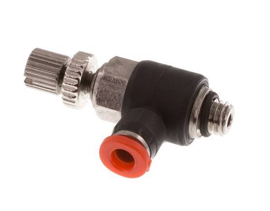 Coude d'entrée pour silencieux 3 mm - M5 laiton/PBT