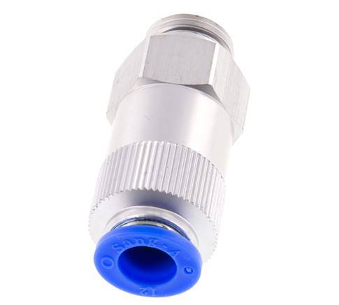 Clapet anti-retour à poussoir 12mm & G1/2'' mâle aluminium 0.2-10bar (3-145psi) Filetage de tuyau