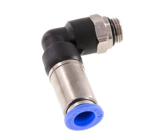 Raccord à Enfoncer 10mm & G1/4'' Mâle Coude Autobloquant en Laiton/PBT 0-10bar (0-145psi)