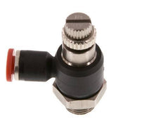 Coude d'entrée pour silencieux 4 mm - G1/8'' laiton/PA 66