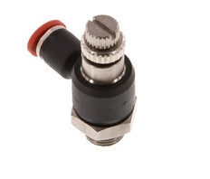 Coude d'entrée pour silencieux 4 mm - G1/8'' laiton/PA 66