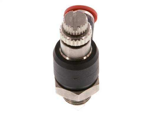 Coude d'entrée pour silencieux 4 mm - G1/8'' laiton/PA 66