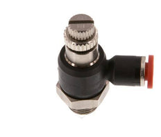 Coude d'entrée pour silencieux 4 mm - G1/8'' laiton/PA 66