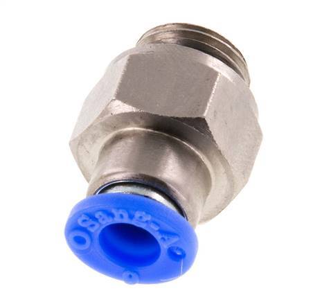 Raccord à Enfoncer 6mm & G1/4'' Mâle Autobloquant en Laiton/PBT 0-10bar (0-145psi) [2 pièces].